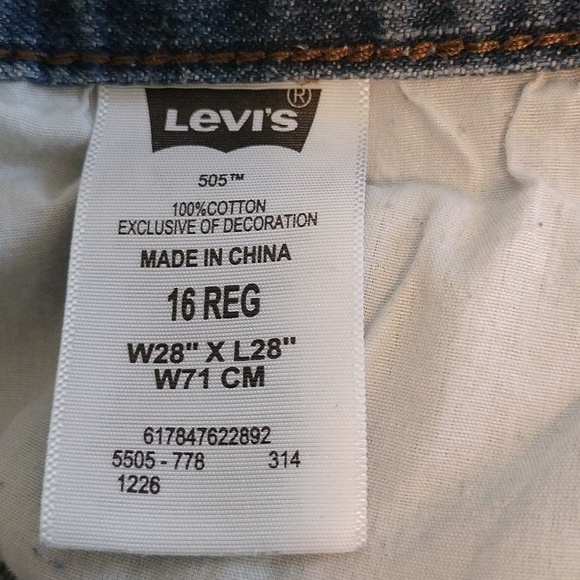 Levis 505 pants size 16 Regular - Picture 10 of 12